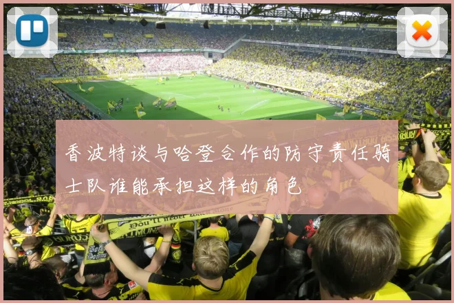 香波特谈与哈登合作的防守责任骑士队谁能承担这样的角色
